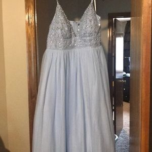 Beautiful Blue Cinderella Prom Dress